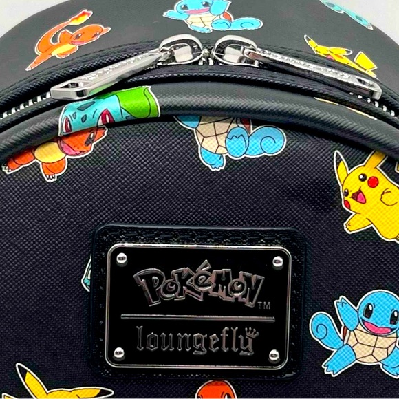 Loungefly Pokémon Starters exclusive mini backpack - Picture 7 of 7